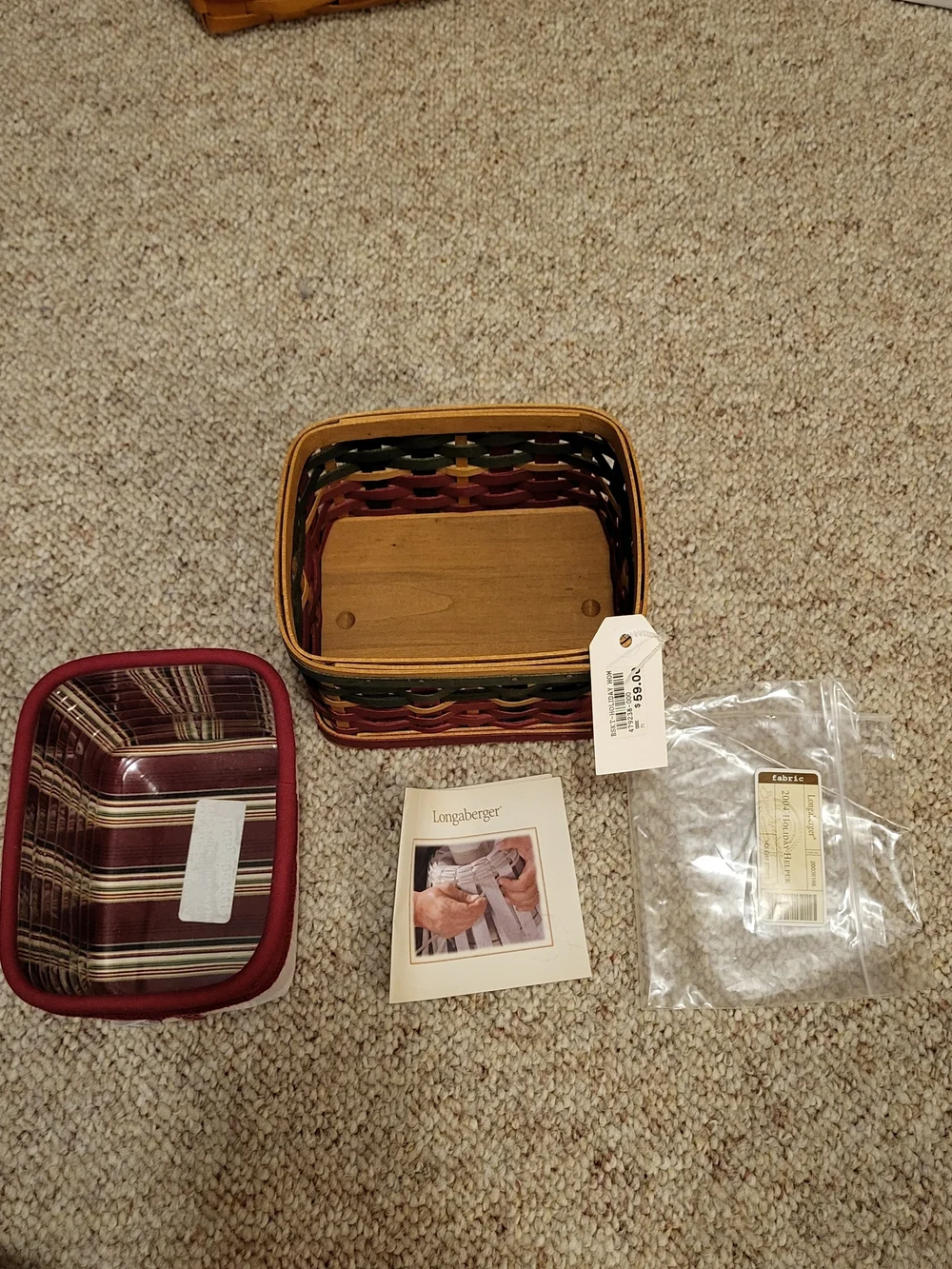 *Signed* NWT 2006 Longaberger Holiday Home Basket.